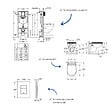 GROHE - Pack bâti-support autoportant Solido + Cuvette suspendue sans bride avec abattant Bau Ceramic + Plaque commande noir mat - vignette