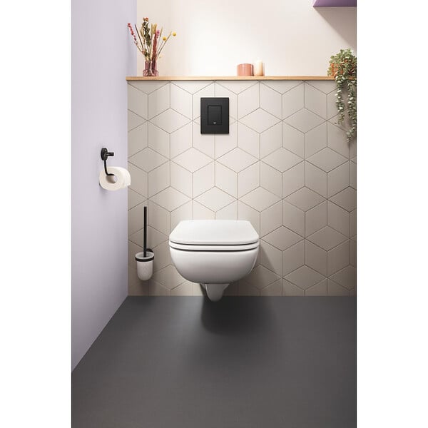 GROHE - Start Edge Ceramic ensemble WC suspendu sans bride avec abattant SoftClose, blanc brillant (39815000) - large