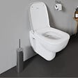 DURAVIT - Pack WC suspendu D-code avec abattant frein de chute synthétique + bati support + Plaque de commande chromée - vignette