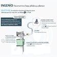 DURAVIT - Pack WC suspendu D-code avec abattant frein de chute synthétique + bati support + Plaque de commande chromée - vignette
