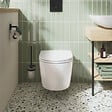 GROHE - Pack WC suspendu sans bride Start Round + Abattant frein de chute + Bâti-support autoportant + Plaque chromée - vignette
