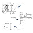 GROHE - Pack bâti-support hauteur réduite Rapid SL + Cuvette suspendue sans bride abattant StartRound + Plaque commande noir mat - vignette