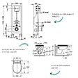 GROHE - Pack WC suspendu sans bride Bau Ceramic  + Abattant frein de chute + Bâti-support autoportant + Plaque chromée - vignette