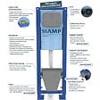 DURAVIT - Pack cuvette WC suspendu D-CODE + abattant frein de chute + bâti-support + plaque noire - vignette