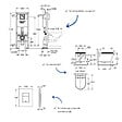 GROHE - Pack bâti-support largeur réduite Rapid SL + Cuvette suspendue sans bride abattant StartRound + Plaque commande noir mat - vignette