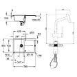 GROHE - Grohe K400 Evier en quartz composite avec égouttoir réversible 780x500 mm + Ceramia Timeless mitigeur (G31639TML1BM-SET) - vignette