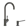 VILLEROY ET BOCH - Robinet cuisine  Umbrella + Distributeur de savon Anthracite - vignette