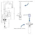 VILLEROY ET BOCH - Robinet cuisine  Umbrella + Distributeur de savon Anthracite - vignette