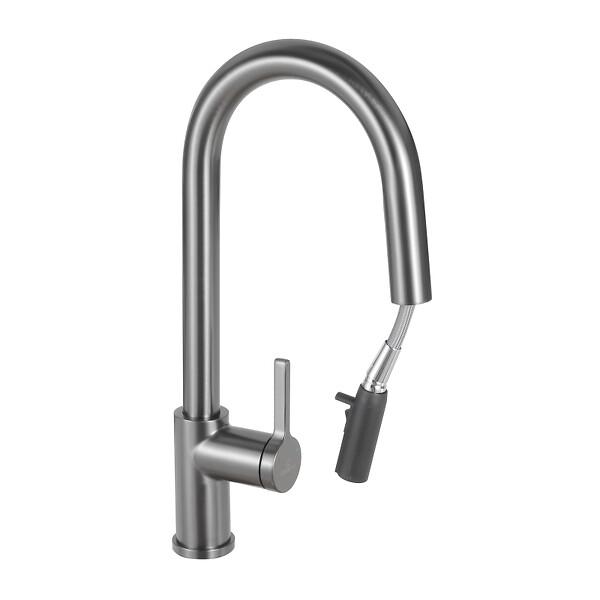 GROHE - K400 évier en quartz composite avec égouttoir réversible 780x500 mm + Ceramia Timeless mitigeur (G31639TML2BGM-SET) - large