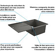 GROHE - K400 évier en quartz composite avec égouttoir réversible 780x500 mm + Ceramia Timeless mitigeur (G31639TML2BGM-SET) - vignette