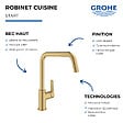 GROHE - Robinet cuisine bec haut Start Cool Sunrise - vignette
