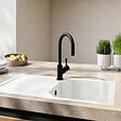 VILLEROY ET BOCH - Robinet cuisine  Umbrella flex noir mat - vignette