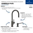 VILLEROY ET BOCH - Robinet cuisine  Umbrella flex + Distributeur de savon Anthracite - vignette