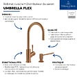 VILLEROY ET BOCH - Robinet cuisine  Umbrella flex + Distributeur de savon Bronze - vignette