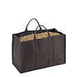DIXNEUF - Sac à bûches en toile de jute Natureo gris - Capacité 100 kg - vignette