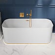 VILLEROY ET BOCH - Support mural pour douchette avec raccordement  Universal Showers rond or brossé - vignette