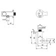 VILLEROY ET BOCH - Support mural pour douchette avec raccordement  Universal Showers rond or brossé - vignette