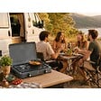 INTEC - Réchaud à gaz portable 2 feux 3200W Brûleurs Inox - Plaque de cuisson gaz Butane ou Propane Design Gris INTEC - vignette