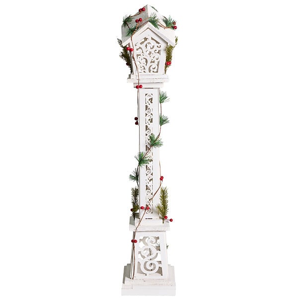 BELIANI - Décoration de Noël LED LUMMENE 80 cm Lampadaires Blanc - large