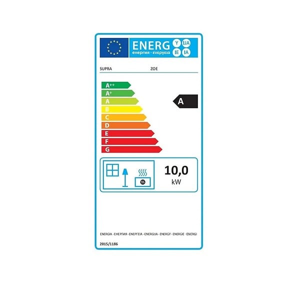 SUPRA - Poêle à Bois Fonte 10kw Noir - 117322 - large