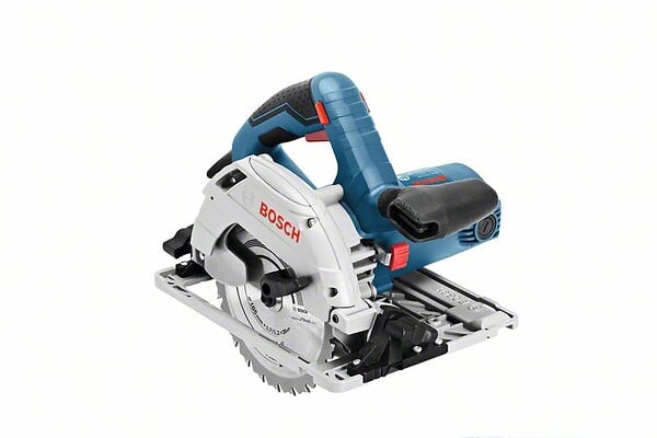 BOSCH - Scie circulaire GKS 55 1350 W -  - avec GCE + Rail 140 cm - L-BOXX - 0615990M91 - large