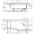IDEAL STANDARD - IDEAL STANDARD Baignoire Connect air 150 X 80 avec Pare Bain avec volet asymétrique droite - vignette