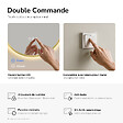 EMKE - EMKE Miroir de salle de bain LED Ovale Cadre Doré Brossé 45x75 cm, Anti-buée, Interrupteur tactile, 3 couleurs de lumière réglable, Mémoire - vignette