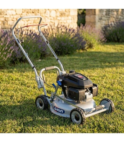 GRIN - Tondeuse thermique 46 cm, moteur Honda GCV170, 166 cm³, mulching ultra-fin - GRIN HM46-HONDA - large