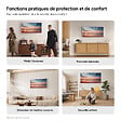 EMKE - EMKE Radiateur Infrarouge 1200W, Panneau Chauffant Décoratif Mural 119,5x59,5cm, Thermostat WiFi Connecté, - vignette