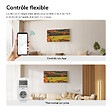 EMKE - EMKE Radiateur Infrarouge 1200W, Panneau Chauffant Décoratif Mural 119,5x59,5cm, Thermostat WiFi Connecté, - vignette