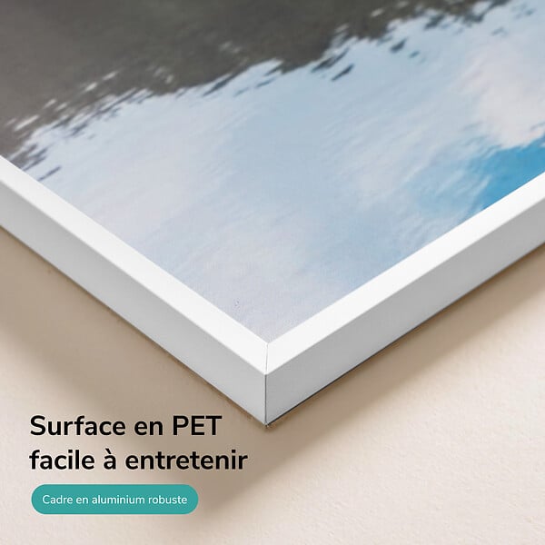EMKE - EMKE Radiateur Infrarouge 1200W, Panneau Chauffant Décoratif Mural 119,5x59,5cm, Thermostat WiFi Connecté, - large