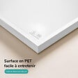 EMKE - EMKE Radiateur Infrarouge 600W, Panneau Chauffant Mural 100,5x59,5cm avec Thermostat WiFi Connecté, Blanc - vignette