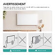 EMKE - EMKE Radiateur Infrarouge 600W, Panneau Chauffant Mural 100,5x59,5cm avec Thermostat WiFi Connecté, Blanc - vignette
