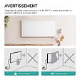 EMKE - EMKE Radiateur Infrarouge 1000W, Panneau Chauffant Mural 119,5x59,5cm avec Thermostat WiFi Connecté, Blanc - vignette