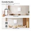 EMKE - EMKE Radiateur Infrarouge 300W, Panneau Chauffant Mural 59,5,5x50,5cm avec Thermostat WiFi Connecté, Blanc - vignette