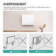 EMKE - EMKE Radiateur Infrarouge 300W, Panneau Chauffant Mural 59,5,5x50,5cm avec Thermostat WiFi Connecté, Blanc - vignette