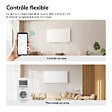 EMKE - EMKE Radiateur Infrarouge 1200W, Panneau Chauffant Mural 119,5x59,5cm avec Thermostat WiFi Connecté, Blanc - vignette