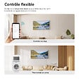 EMKE - EMKE Radiateur Infrarouge 1200W, Panneau Chauffant Décoratif Mural 119,5x59,5cm, Thermostat WiFi Connecté, Sans Cadre - vignette