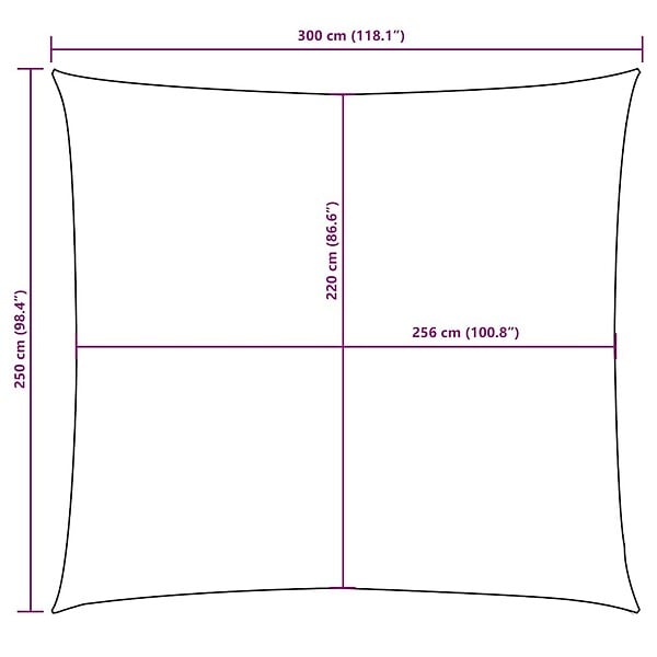 VIDAXL - vidaXL Voile de parasol tissu oxford rectangulaire 2,5x3 m anthracite - large
