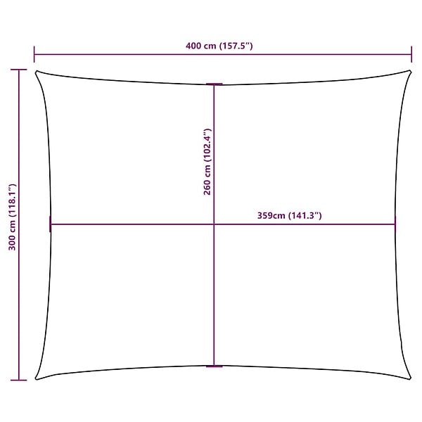 VIDAXL - vidaXL Voile de parasol tissu oxford rectangulaire 3x4 m crème - large