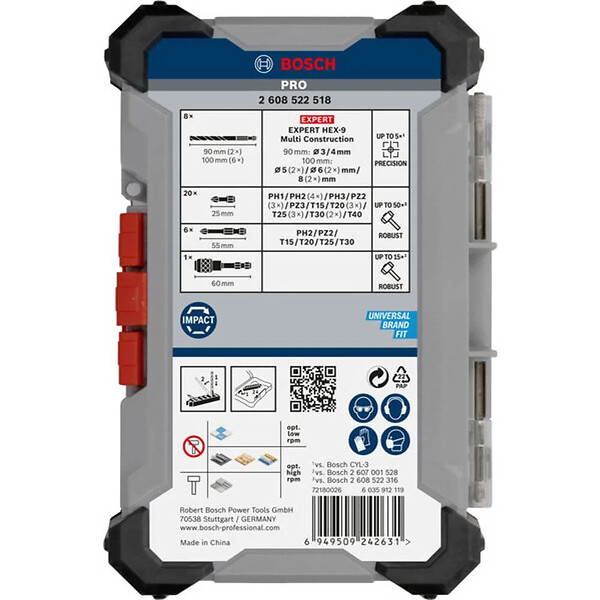 BOSCH - Coffret de vissage 35 pièces multi-construction  BOSCH 2608522518 - large