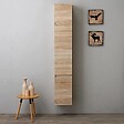 KIAMAMI VALENTINA - Colonne De Bain Suspendue Avec 2 Portes En Chêne Naturel - vignette