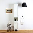 KIAMAMI VALENTINA - Élément Bas Avec Portes, Tiroir Et Compartiment Jour Lavande Blanche Cm 33,5 H 196 - vignette