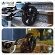 VOUNOT - Chariot de course pliable aluminium 2 roues avec sac isotherme bleu marine - vignette