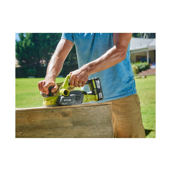 RYOBI - Pack RYOBI rabot 18V One+ 82mm R18PL-0 - 1 batterie 4.0Ah - 1 chargeur rapide 2.0Ah RC18120-140 - large