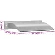 VIDAXL - vidaXL Fontaine de piscine argenté 45x26x13 cm acier inoxydable - vignette