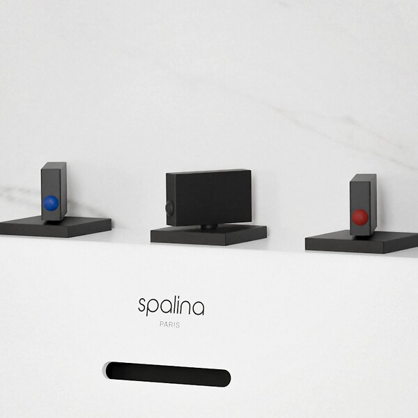 SPALINA - Robinetterie Mitigeur Baignoire Sur Gorge - Infinite Noire Mate, By Spalina Xxcm, By Spalina - large