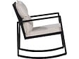 HABITAT ET JARDIN - Salon de jardin avec  2 fauteuils à bascule "Sami" - Noir/beige - vignette