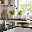 KIAMAMI VALENTINA - Mitigeur Pour Cuisine Avec Douchette À Eau Coulissante | Piuma - vignette