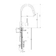 KIAMAMI VALENTINA - Mitigeur Pour Cuisine Avec Douchette À Eau Coulissante | Piuma - vignette